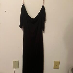 Fashion Nova Black One Shoulder Sheath Dress